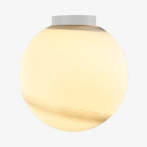 Interior Wall Light / Sconce Crest Alabaster Glass Orb Wall Light