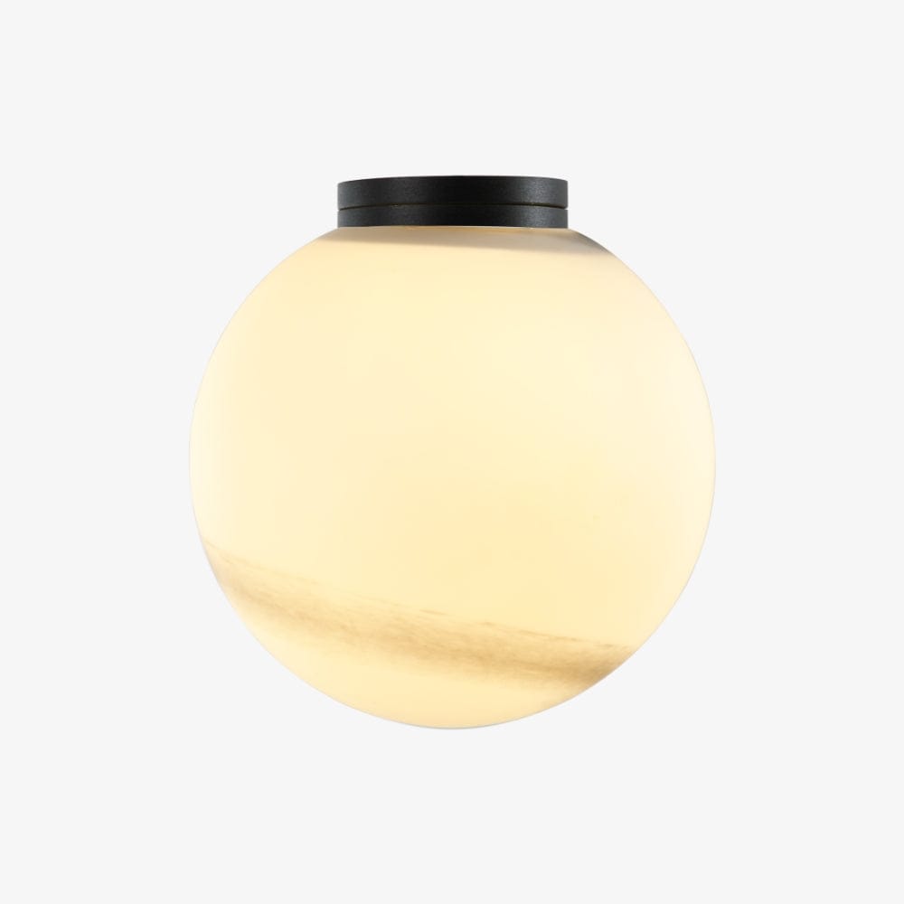 Interior Wall Light / Sconce Crest Alabaster Glass Orb Wall Light