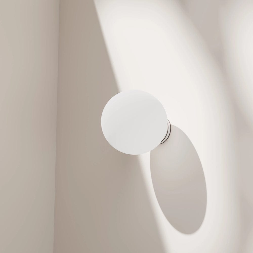 Interior Wall Light / Sconce Crest Opal Glass Orb Wall Light