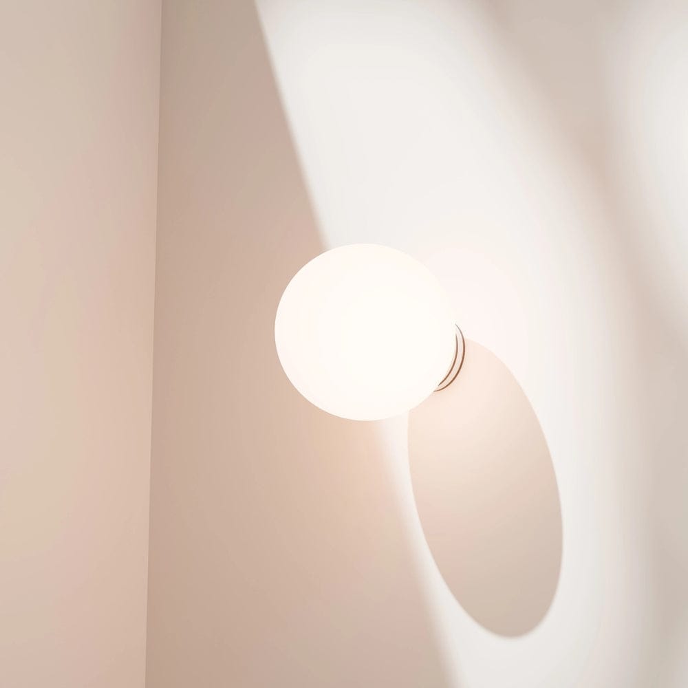 Interior Wall Light / Sconce Crest Opal Glass Orb Wall Light