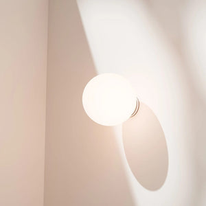 Interior Wall Light / Sconce Crest Opal Glass Orb Wall Light