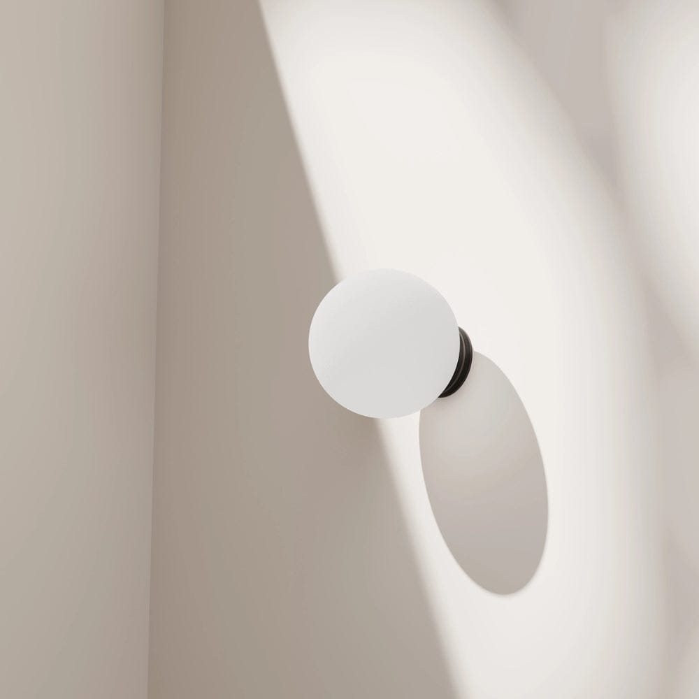 Interior Wall Light / Sconce Crest Opal Glass Orb Wall Light