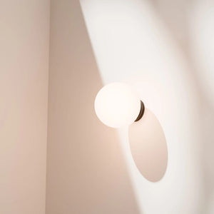 Interior Wall Light / Sconce Crest Opal Glass Orb Wall Light