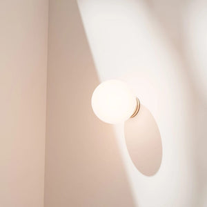 Interior Wall Light / Sconce Crest Opal Glass Orb Wall Light