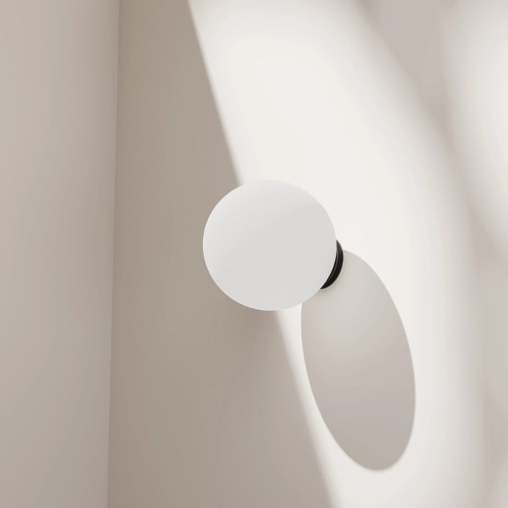 Interior Wall Light / Sconce Crest Opal Glass Orb Wall Light