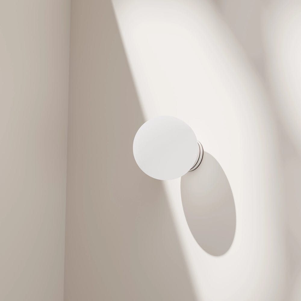 Interior Wall Light / Sconce Crest Opal Glass Orb Wall Light