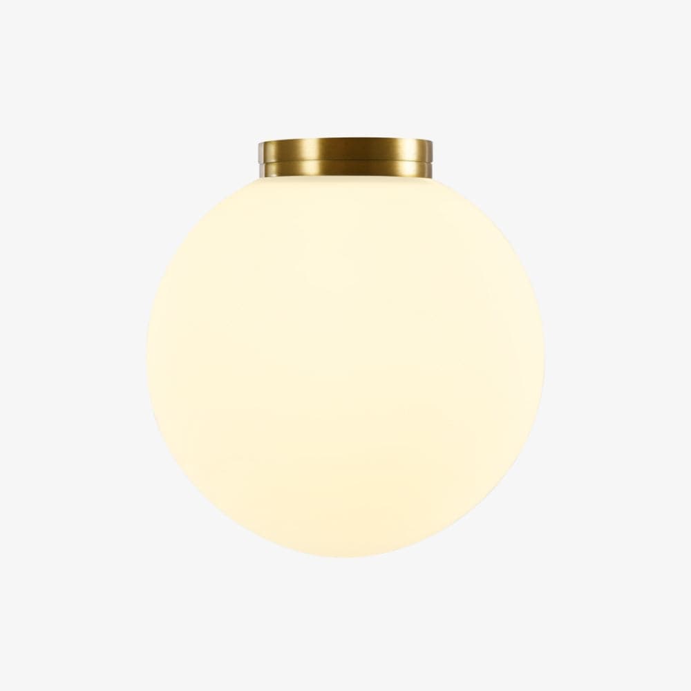 Interior Wall Light / Sconce Crest Opal Glass Orb Wall Light