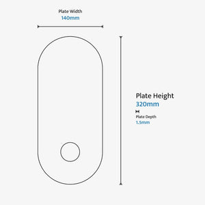 Interior Wall Light / Sconce Crest Round or Oval Dress Ring - Wall Plate Only