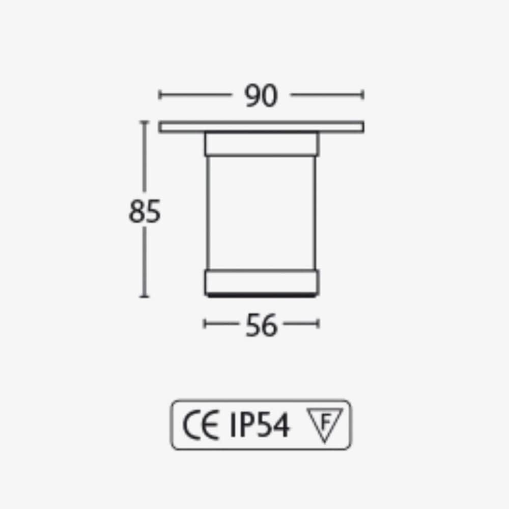 Exterior Wall Light Curl Curl Recessed Wall Light