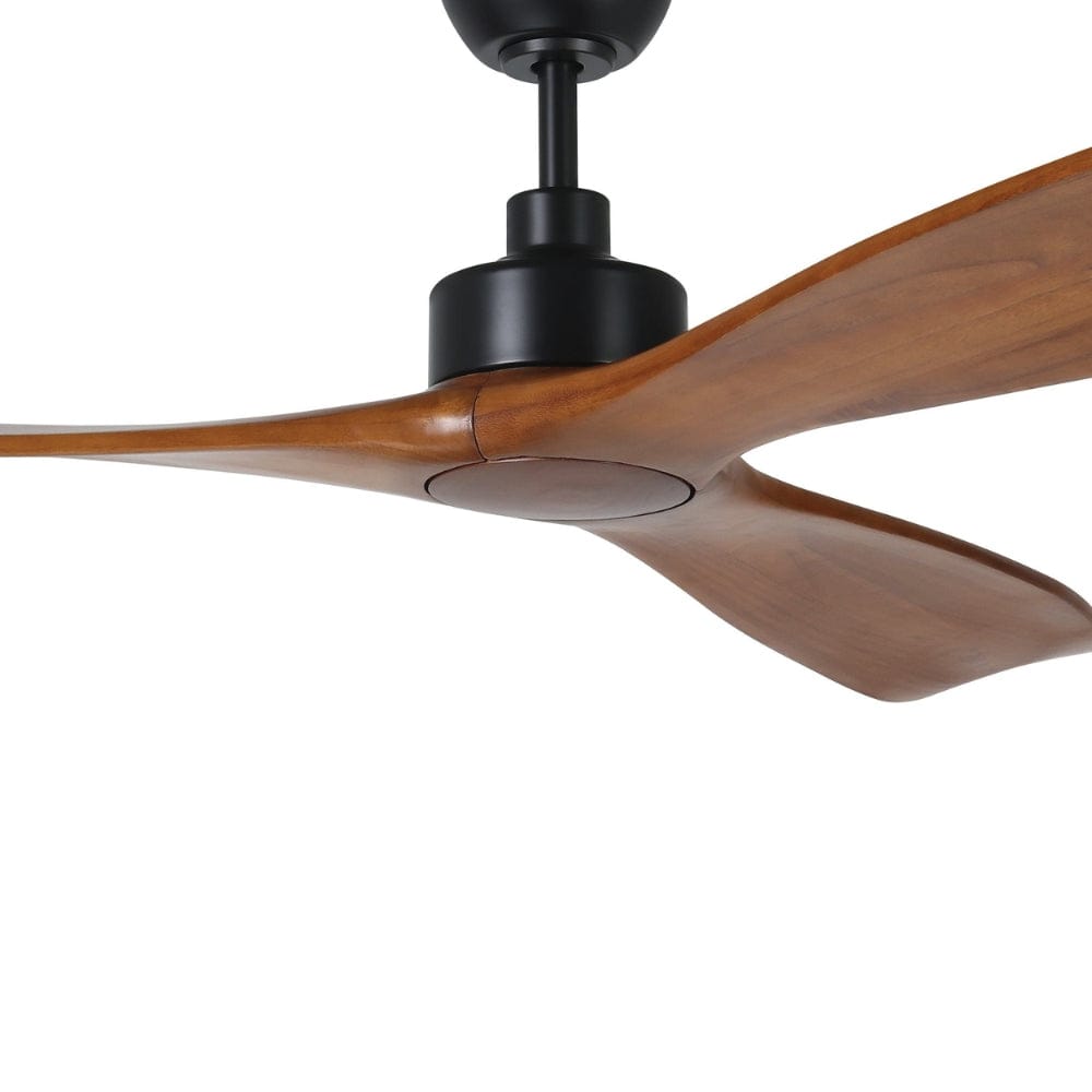 Without Light Currumbin Ceiling Fan Merbau and Black