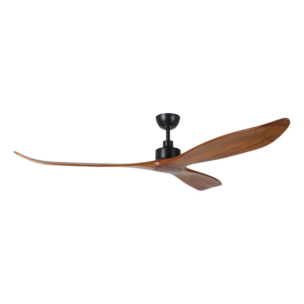 Without Light Currumbin Ceiling Fan Merbau and Black