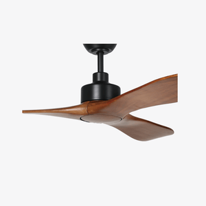 Without Light Currumbin Ceiling Fan Merbau and Black