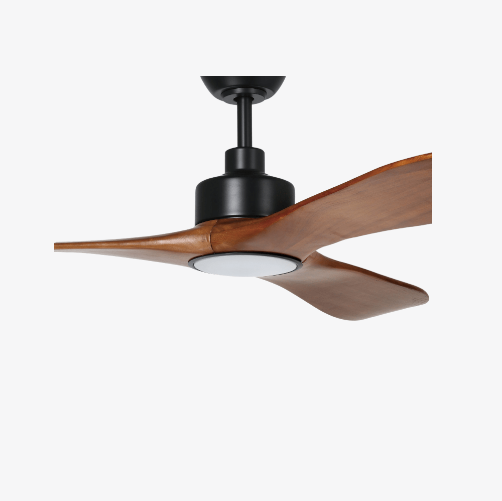 Without Light Currumbin Ceiling Fan Merbau and Black