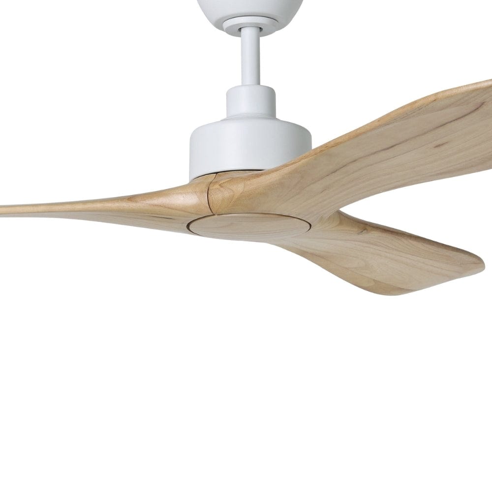 Without Light Currumbin Ceiling Fan Natural and White