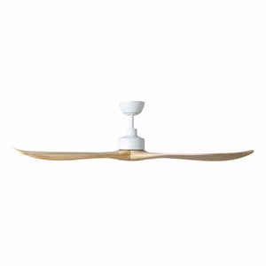 Without Light Currumbin Ceiling Fan Natural and White