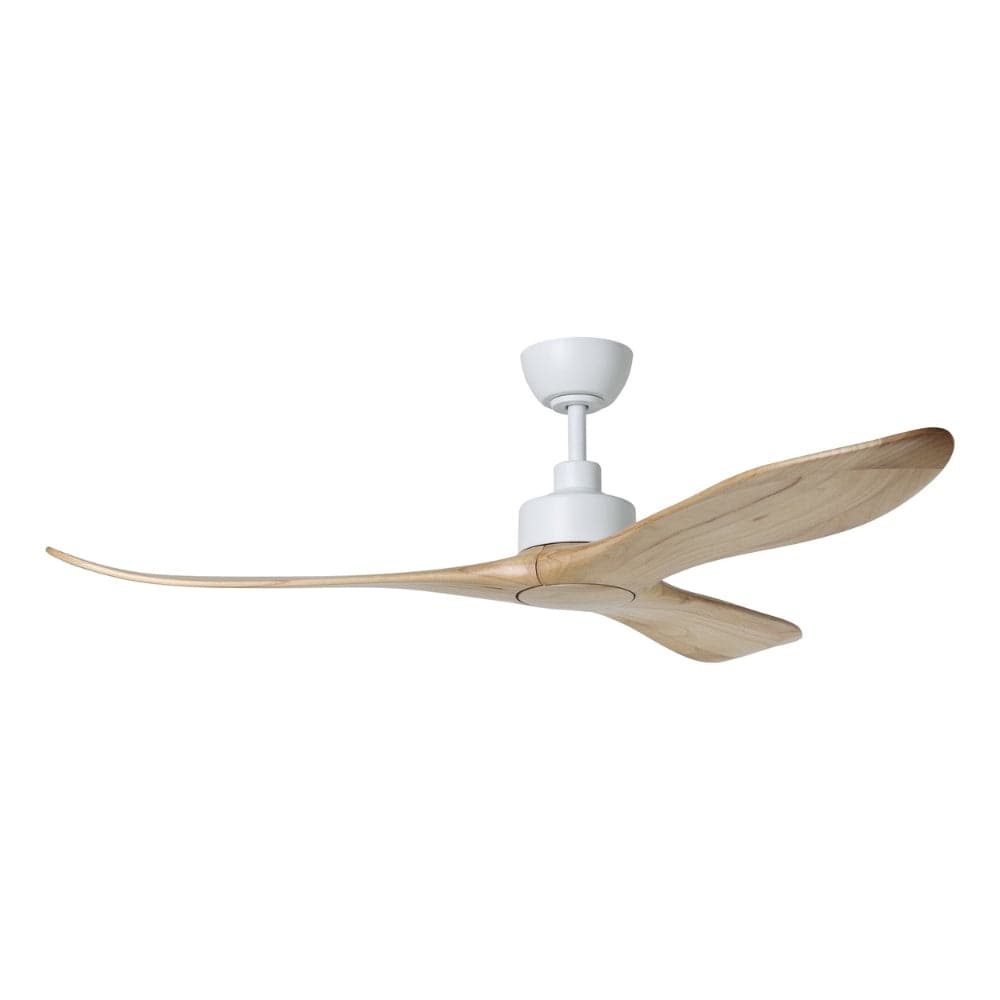 Without Light Currumbin Ceiling Fan Natural and White