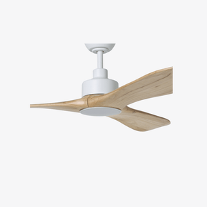 Without Light Currumbin Ceiling Fan Natural and White