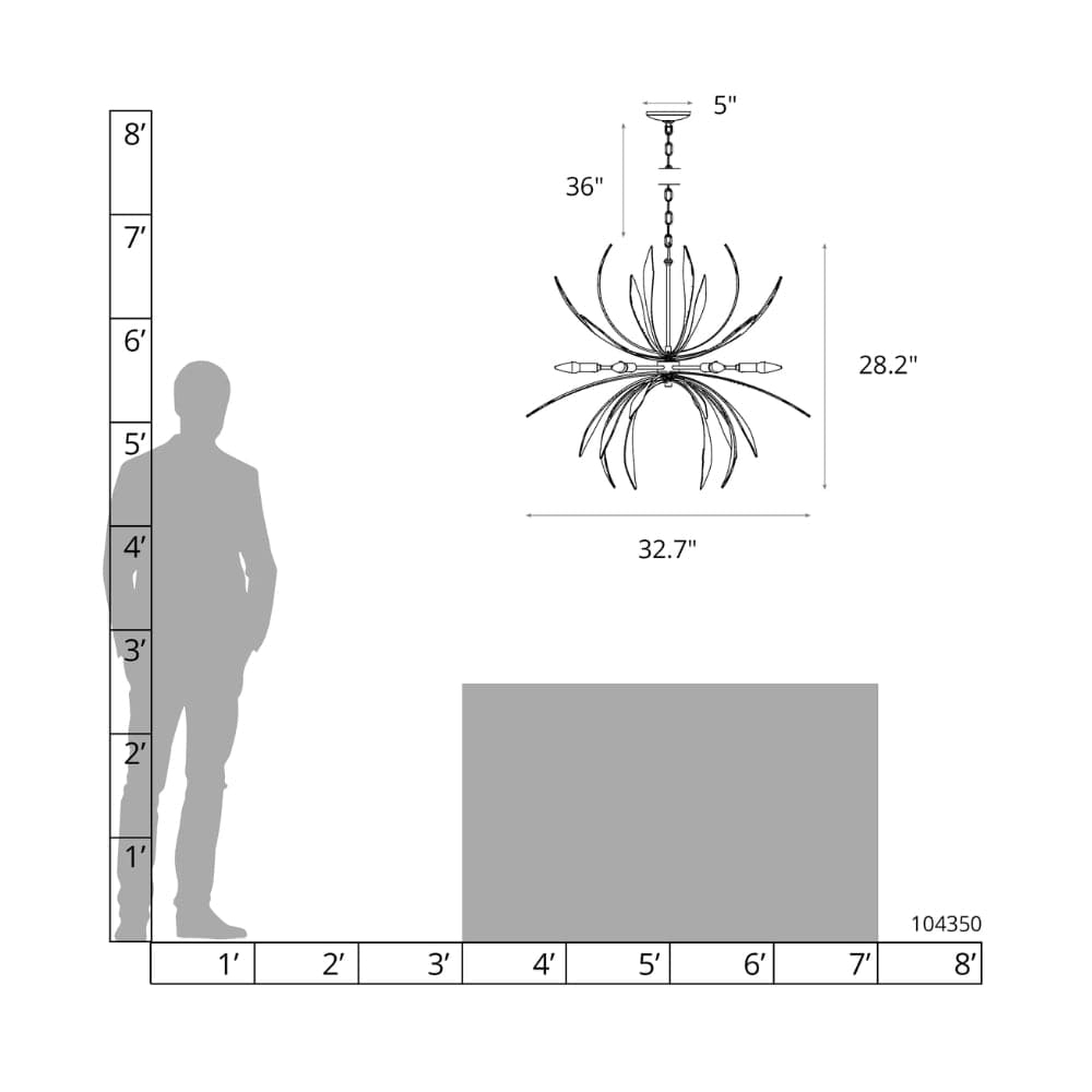 Interior Pendant Dahlia Chandelier