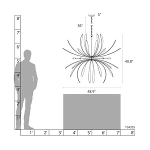 Interior Pendant Dahlia Large Chandelier