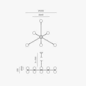 Interior Pendant Dalt 6LT Pendant