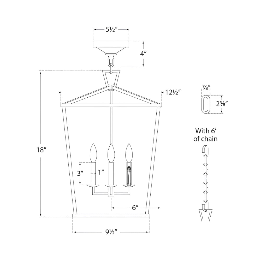 Interior Pendant Darlana Small Lantern