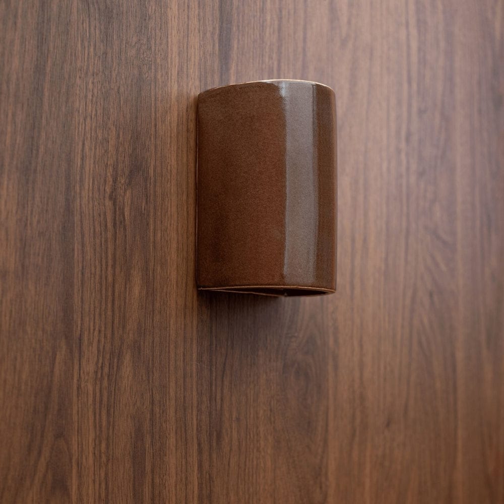 Exterior Wall Light Dawn Short Exterior Wall Light in Choccy Milk