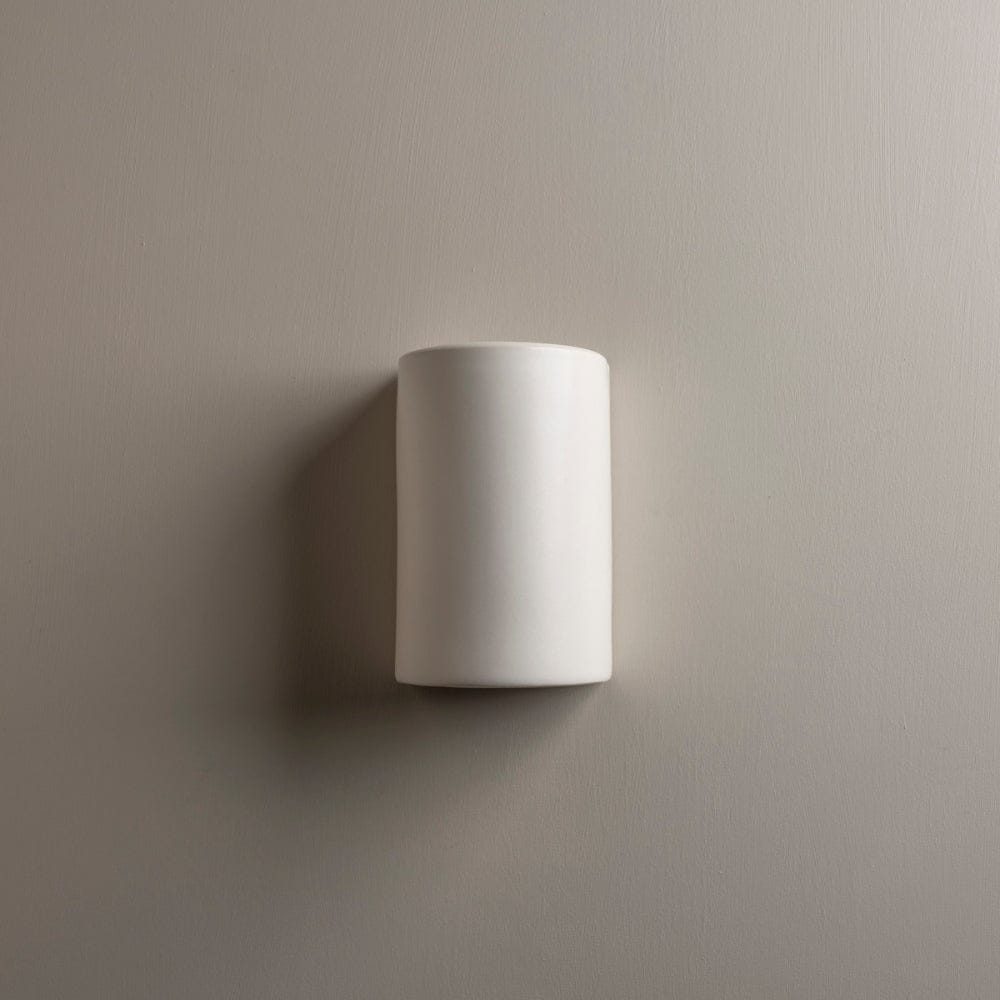 Exterior Wall Light Dawn Short Exterior Wall Light in Eggshell White