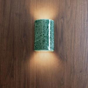Exterior Wall Light Dawn Short Exterior Wall Light in Pickled Olives