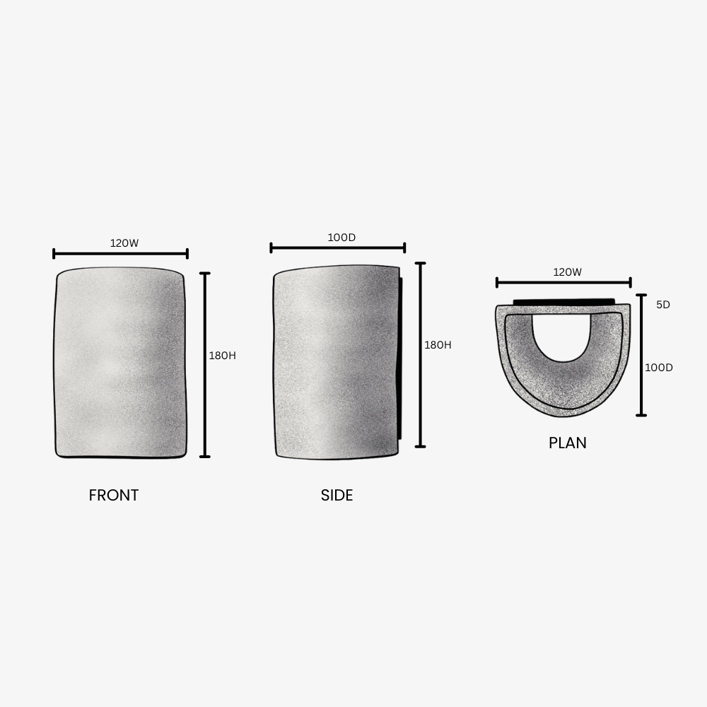 Interior Wall Light / Sconce Dawn Short Interior in Pickled Olives