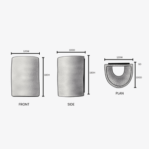 Interior Wall Light / Sconce Dawn Short Interior in Pickled Olives