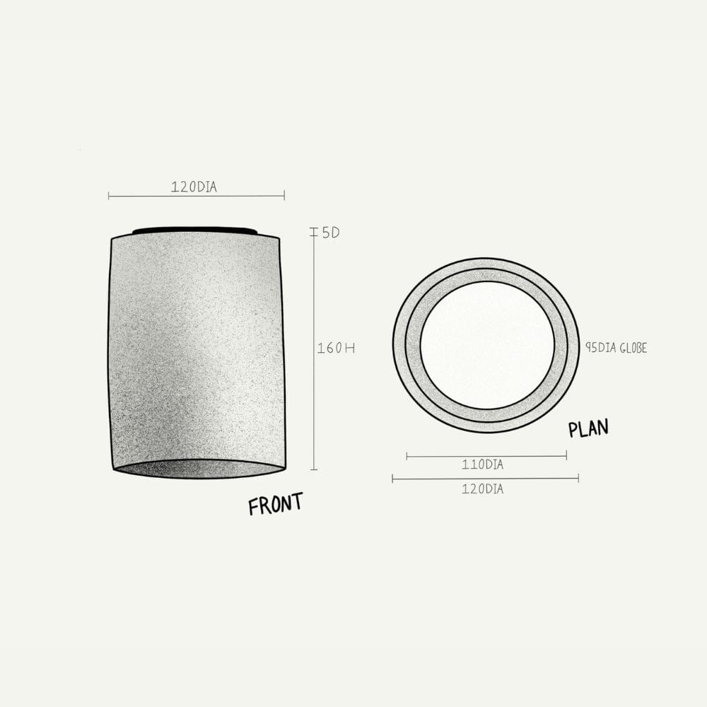 Interior Flush & Semi Flush Dawn Surface Mount Ceiling Light