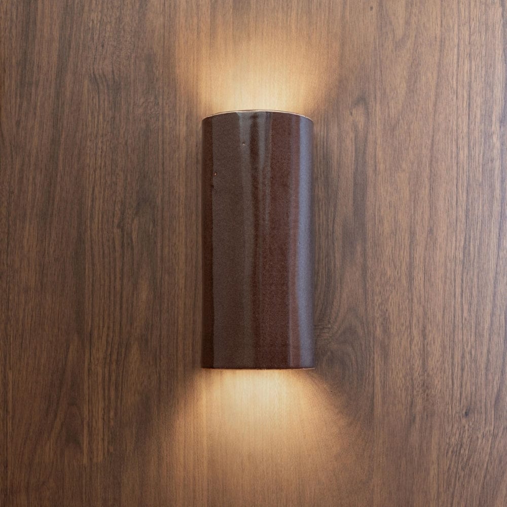 Exterior Wall Light Dawn Tall Exterior Wall Light in Choccy Milk