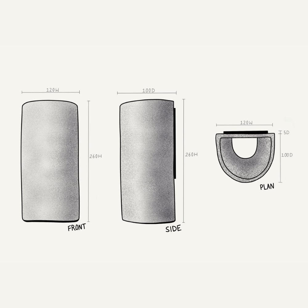 Exterior Wall Light Dawn Tall Exterior Wall Light in Choccy Milk