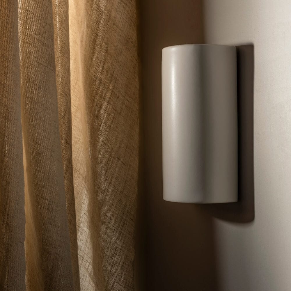 Exterior Wall Light Dawn Tall Exterior Wall Light in Eggshell White