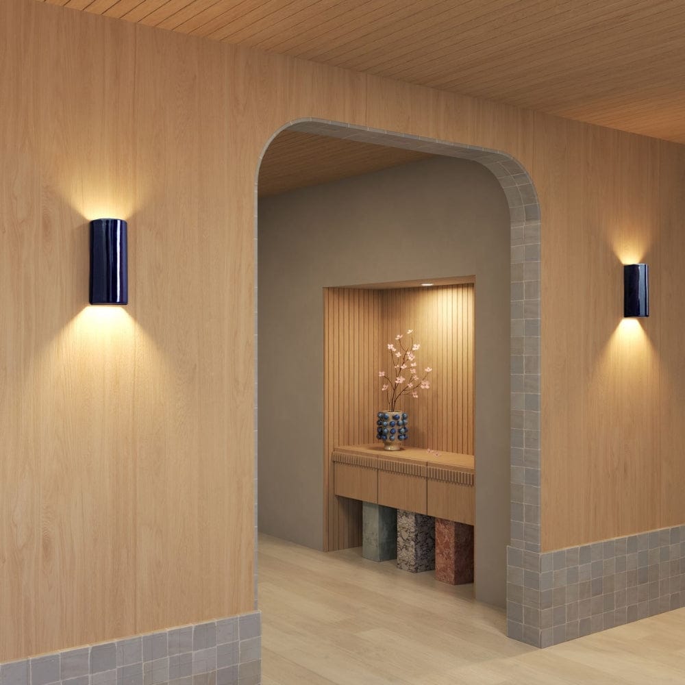 Exterior Wall Light Dawn Tall Exterior Wall Light in Midnight Snack