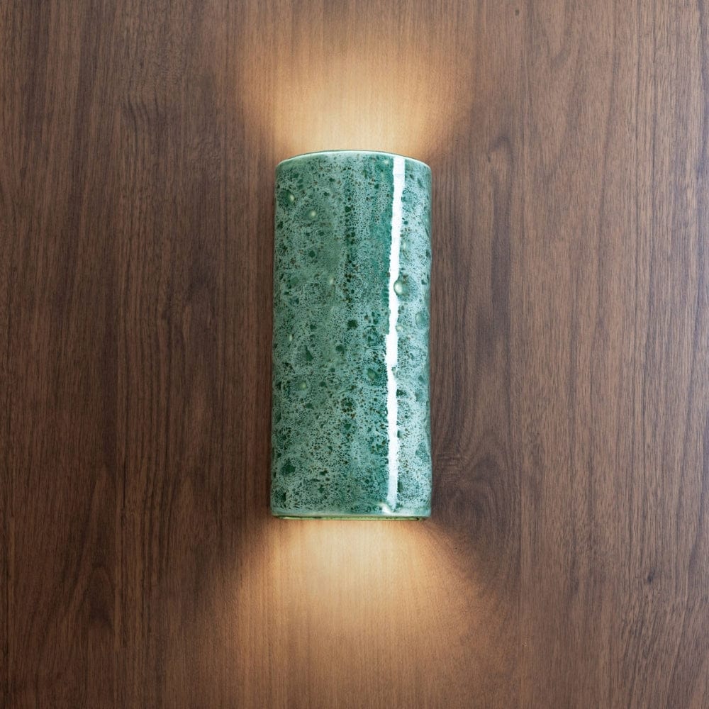 Exterior Wall Light Dawn Tall Exterior Wall Light in Pickled Olives