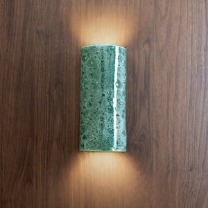 Exterior Wall Light Dawn Tall Exterior Wall Light in Pickled Olives
