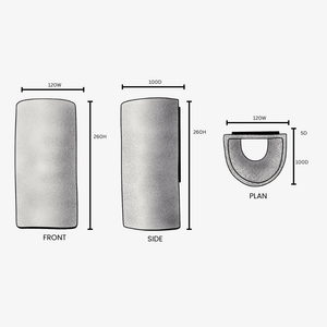 Interior Wall Light / Sconce Dawn Tall Interior in Pickled Olives