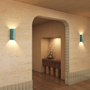 Interior Wall Light / Sconce Dawn Tall Interior in Pickled Olives