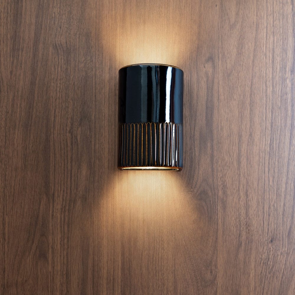 Exterior Wall Light Day Short Exterior Wall Light in Burnt Toast