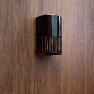 Exterior Wall Light Day Short Exterior Wall Light in Burnt Toast