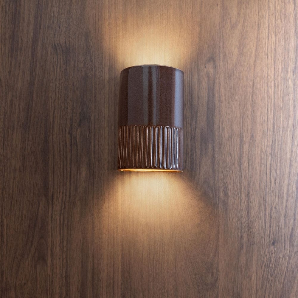 Exterior Wall Light Day Short Exterior Wall Light in Choccy Milk