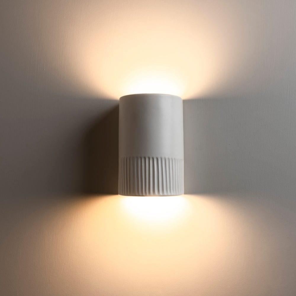 Exterior Wall Light Day Short Exterior Wall Light in Eggshell White