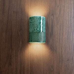 Exterior Wall Light Day Short Exterior Wall Light in Pickled Olives