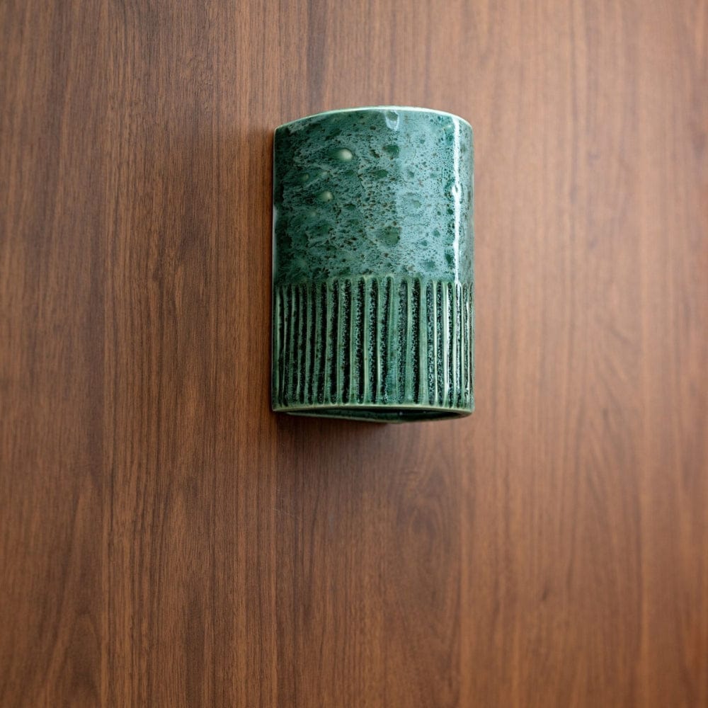 Exterior Wall Light Day Short Exterior Wall Light in Pickled Olives