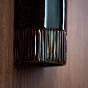 Exterior Wall Light Day Tall Exterior Wall Light in Burnt Toast