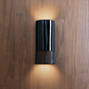 Exterior Wall Light Day Tall Exterior Wall Light in Burnt Toast