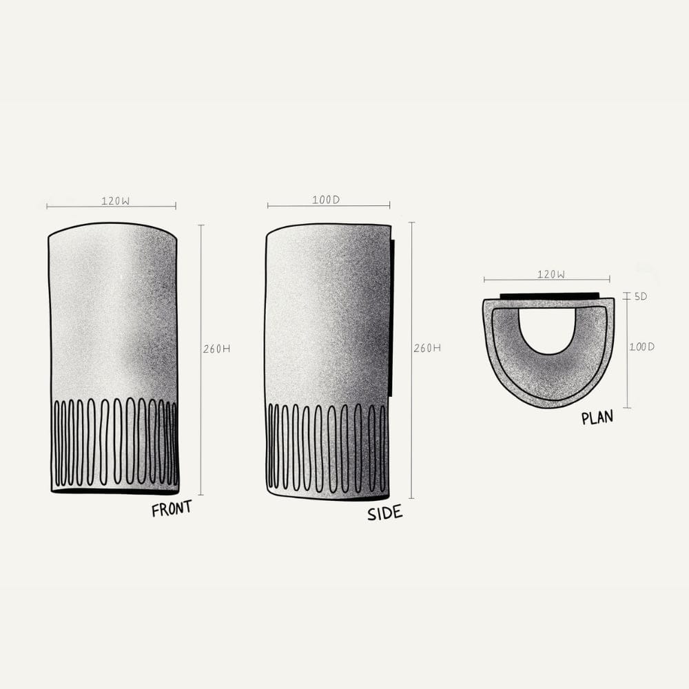 Exterior Wall Light Day Tall Exterior Wall Light in Burnt Toast