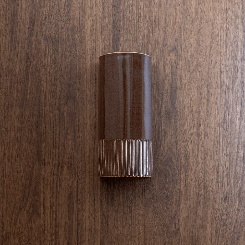 Exterior Wall Light Day Tall Exterior Wall Light in Choccy Milk