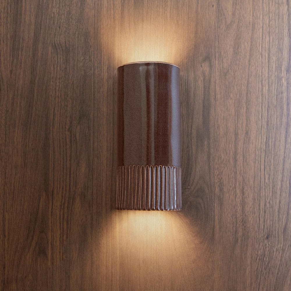 Exterior Wall Light Day Tall Exterior Wall Light in Choccy Milk
